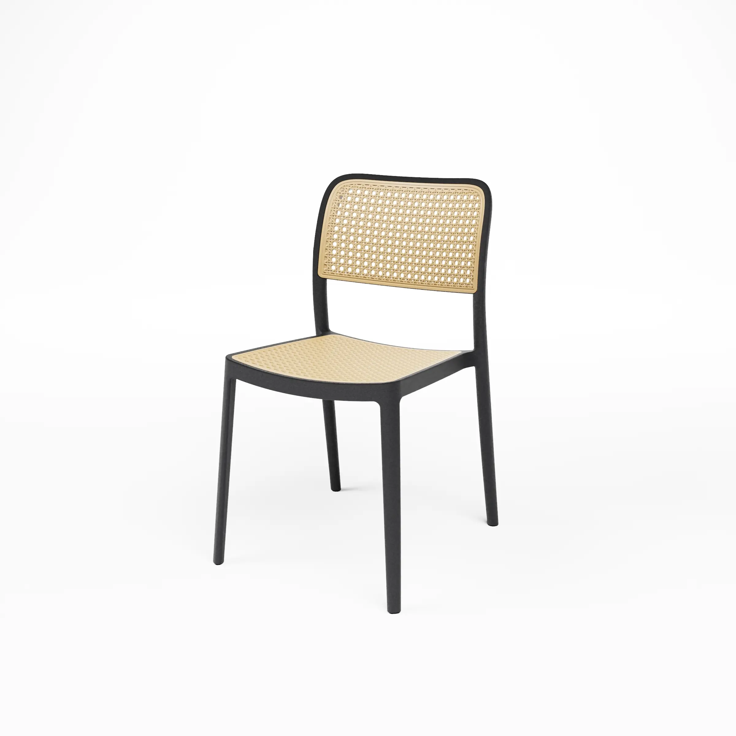 Scaune plastic - Scaun stivuibil din plastic pentru terasa in stil Mid Century - AUDREY