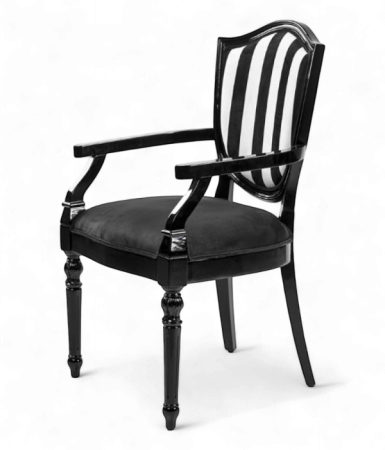 Scaune tapitate - Scaun elegant cu brate in stil baroc / rococo - STUDIO
