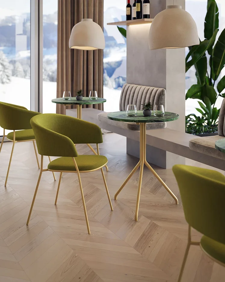 Demifotoliu tapitat in stil neo industrial pentru HoReCa - NUTA LIGHT PLUS [2]