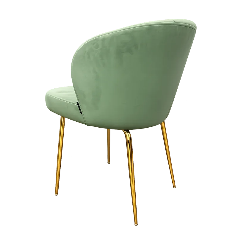 Scaun tapitat la comanda cu cadru metalic auriu - EMA 3 LUXX [1]