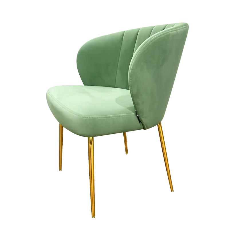 Fotolii hotel - Scaun tapitat la comanda cu cadru metalic auriu - EMA 3 LUXX