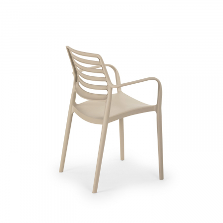 Scaun terasa fast-food exterior plastic cu brate LOUISE XL [5]