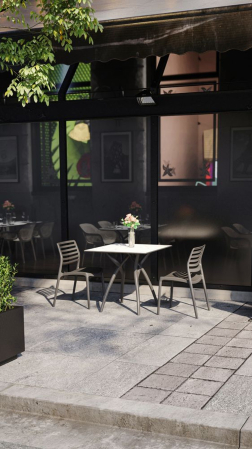 Scaun terasa fast-food exterior plastic LOUISE [3]