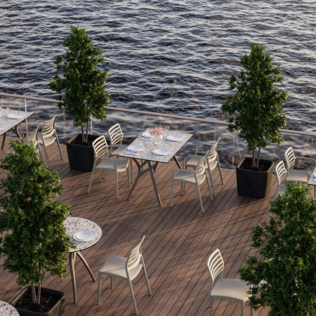 Scaun terasa fast-food exterior plastic LOUISE [4]