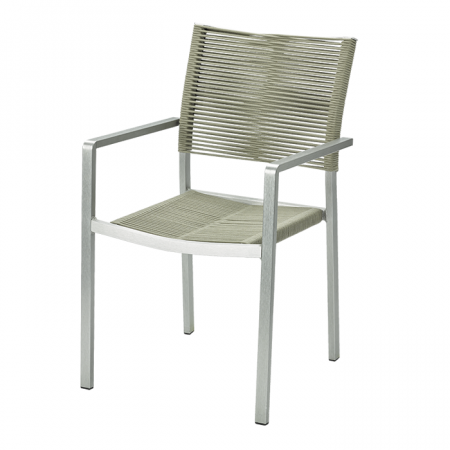 Scaune fast food - Scaun terasa/outdoor cu brate cadru metalic TRITON