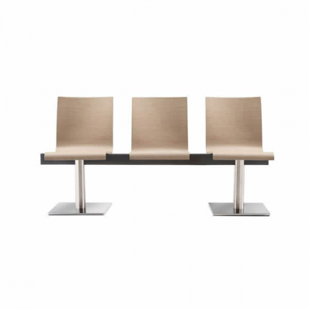 Banca sala de asteptare - Scaune bancheta plywood KUADRA XL 2613