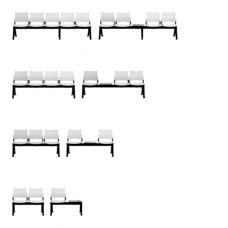 Scaune bancuta sala asteptare 2 - 5 locuri URBAN PLASTIC 01 [2]
