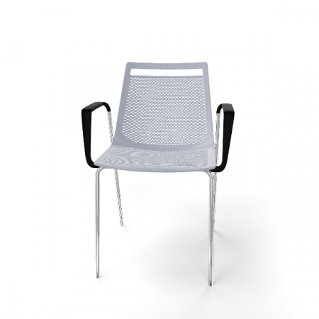 Scaun cu brate de terasa realizat din metal si plastic - AKAMI TB [4]