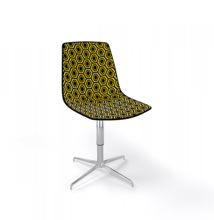 Scaun vizitator rotativ cu design geometric - ALHAMBRA L [7]