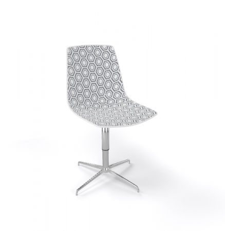 Scaun vizitator rotativ cu design geometric - ALHAMBRA L [1]