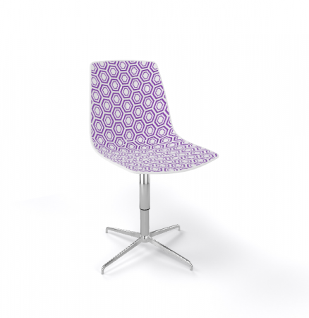 Scaun vizitator rotativ cu design geometric - ALHAMBRA L [5]