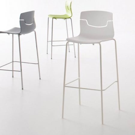 Scaun inalt de bar cu cadru metalic si inaltime sezut 68 cm - SLOT 68 [2]