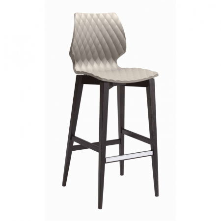 Scaune de bar lemn - Scaune inalte de bar cadru lemn fag UNI 386