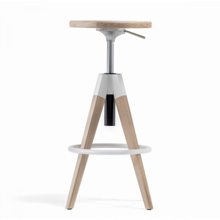 Scaune inalte de bar - Scaun de bar din lemn si metal - ARKI-STOOL ARKW6