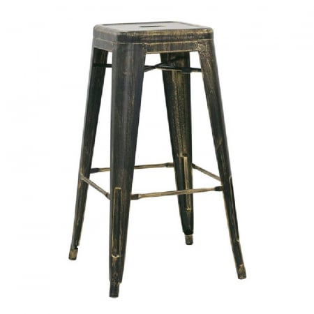 Scaune inalte de bar - Scaun de bar din metal cu finisaj antichizat - TOLIX RS 1061