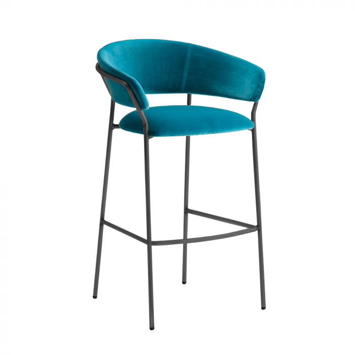 Scaune horeca PEDRALI - Scaune inalte de bar tapitate cadru metalic JAZZ 3718