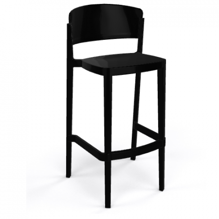 Scaune de bar pentru exterior - Scaun de bar cu sezut la 67 cm din plastic - ABUELA STOOL 67