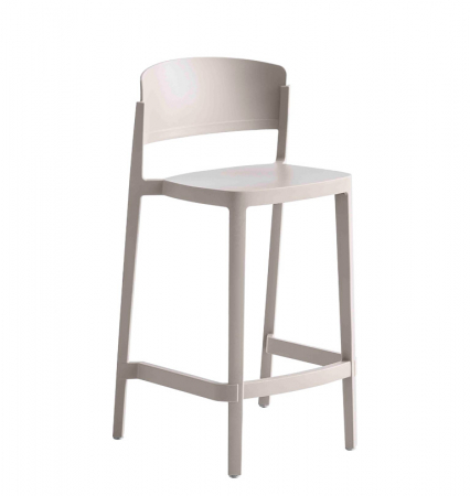 Scaune de bar pentru exterior - Scaun de bar cu sezut la 67 cm din plastic - ABUELA STOOL 67