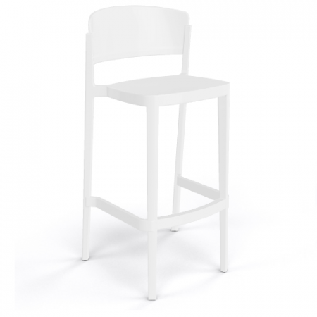 Scaune de bar plastic - Scaun de bar din plastic pentru exterior - ABUELA STOOL 77