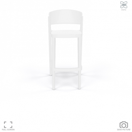Scaun de bar din plastic pentru exterior - ABUELA STOOL 77 [1]