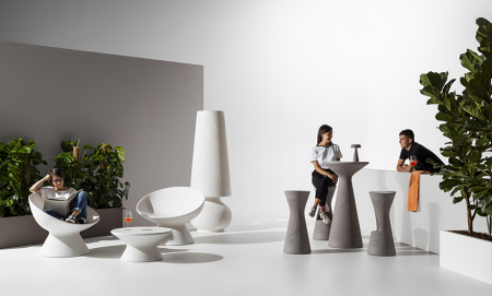 Scaune inalte de bar pentru exterior luminoase FADE STOOL [2]