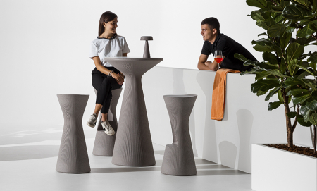 Scaune inalte de bar pentru exterior din polipropilena FADE STOOL [3]
