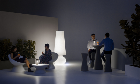 Scaune inalte de bar pentru exterior luminoase FADE STOOL [3]