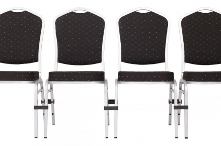 Scaune pentru evenimente catering si conferinta suprapozabile cadru argintiu STANDARD  MXT ST390 [5]