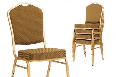 Scaune pentru evenimente catering si conferinta suprapozabile cadru auriu STANDARD  MXT ST633 [9]