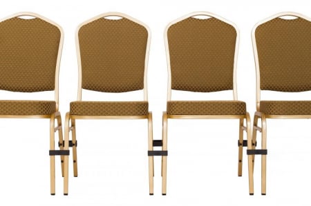 Scaune pentru evenimente catering si conferinta suprapozabile cadru auriu STANDARD  MXT ST633 [5]