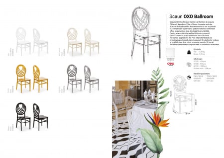 Scaune pentru evenimente catering si conferinta din plastic OXO BALLROOM [2]
