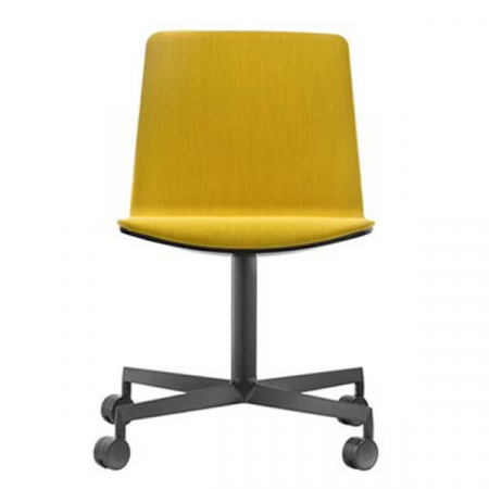 Scaune office - Scaun vizitator cu roti si tapitat - NOA 727