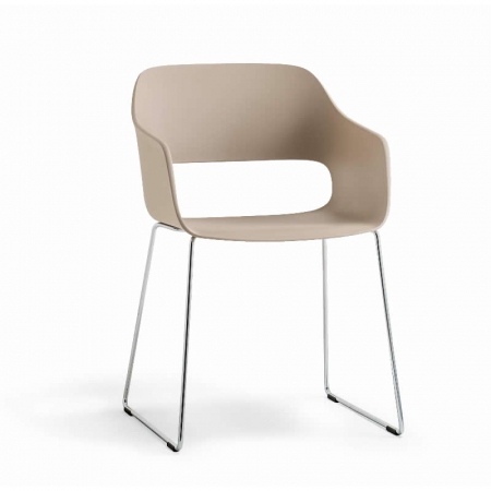 Scaune plastic - Scaune plastic terasa outdoor cadru metalic BABILA 2745