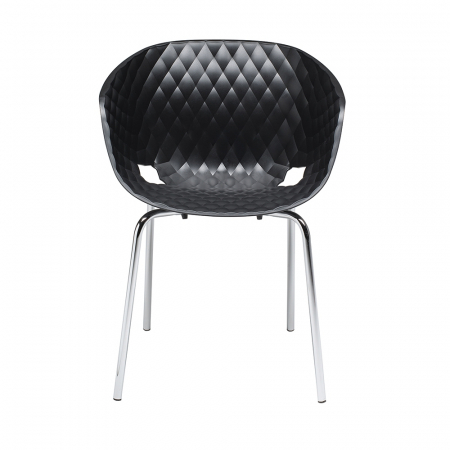 Scaune pentru exterior scoica din plastic cadru metalic stivuibile UNI-KA 594 [6]