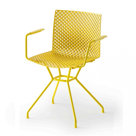 Scaune plastic - Scaun cu brate din metal si plastic pentru exterior - FULLER TCS