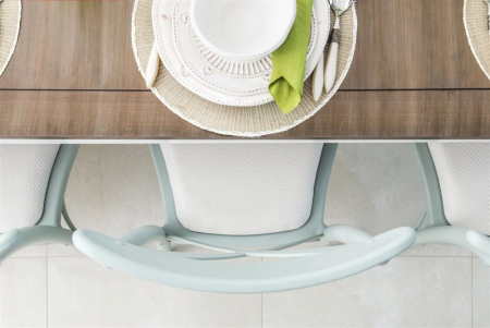 Scaune sezut tapitat pentru evenimente catering conferinta ballroom din plastic CAPRI PAD [4]