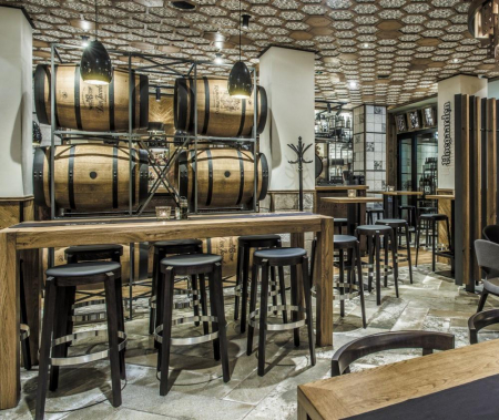 Scaune tapitate inalte de bar PUNTON [4]