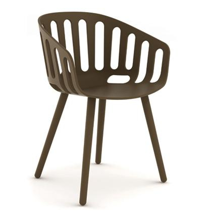 Scaune restaurant - Scaun confortabil din plastic pentru exterior - BASKET CHAIR BP