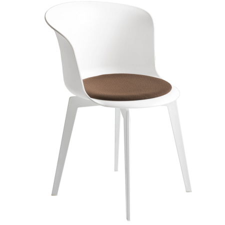 Scaune plastic - Scaun cu sezutul tapitat pentru HoReCa in stil modern minimalist - EPICA FIX