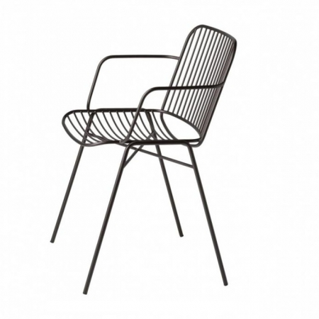 Scaune cofetarie - Scaune terasa outdoor cadru metalic cu brate SHADE 626