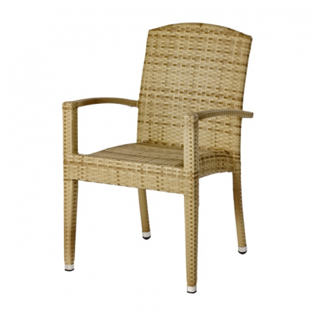 Scaune cofetarie - Scaune terasa / outdoor cu brate cadru impletit tehno-rattan TITAN SERENO