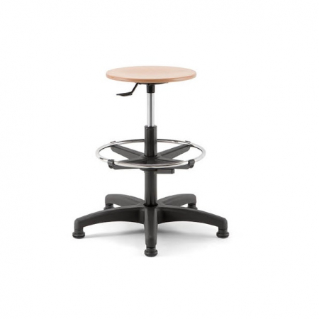 Scaun laborator - Scaune uz industrial lemn stratificat cu lame fixe MEA WOOD 03 PG