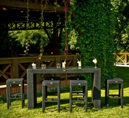 Mese si scaune terasa - Set terasa/outdoor tehno-rattan GENIALE