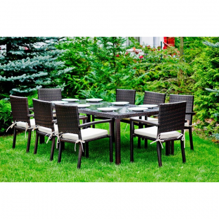 Mese si scaune terasa - Set terasa/outdoor tehno-rattan OMBROSO