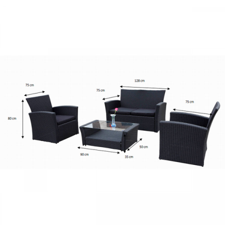 Set terasa/outdoor tehno-rattan UNICO [6]