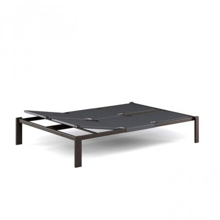 Sezlong dublu pentru plaja, cadru metalic si design minimalist SHINE [1]