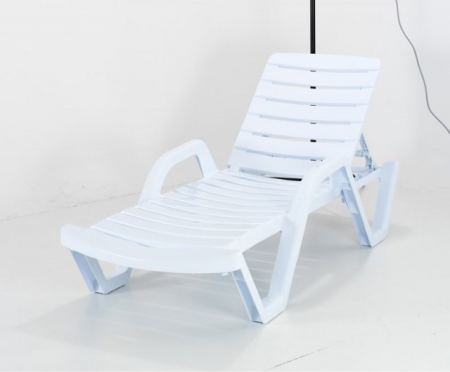 Sezlong plaja / piscina plastic polipropilena MARIS cu roti ascunse [1]