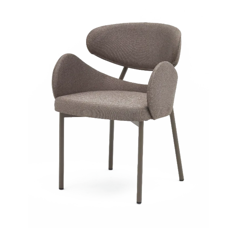 MOBILIER HORECA - Scaun de restaurant cu brate si spatar tip scoica - SHELL CB