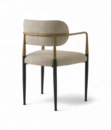 Scaun elegant cu brate metalice si cadru din lemn - SKY [11]