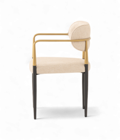 Scaun elegant cu brate metalice si cadru din lemn - SKY [2]